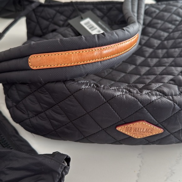 MZ WALLACE Parker Black Quilted Shoulder Bag NWT - Picture 9 of 11